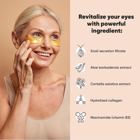 Gold Under Eye Patches 20 Pairs - Picture 6 of 6